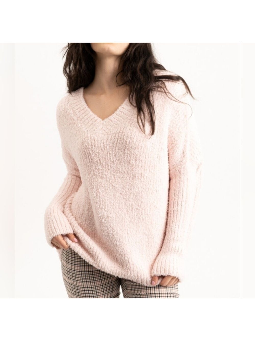 Renuar Dolman Sleeve Pink Fuzzy Sweater - New With Tags